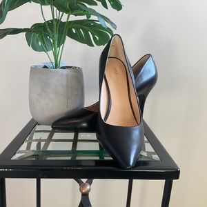 Nine West Black Leather heels